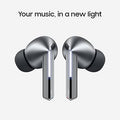 Samsung Galaxy Buds 3 Pro AI True Wireless Bluetooth Earbuds, Noise Cancelling, Sound Optimization, Redesigned Comfort Fit, Silver