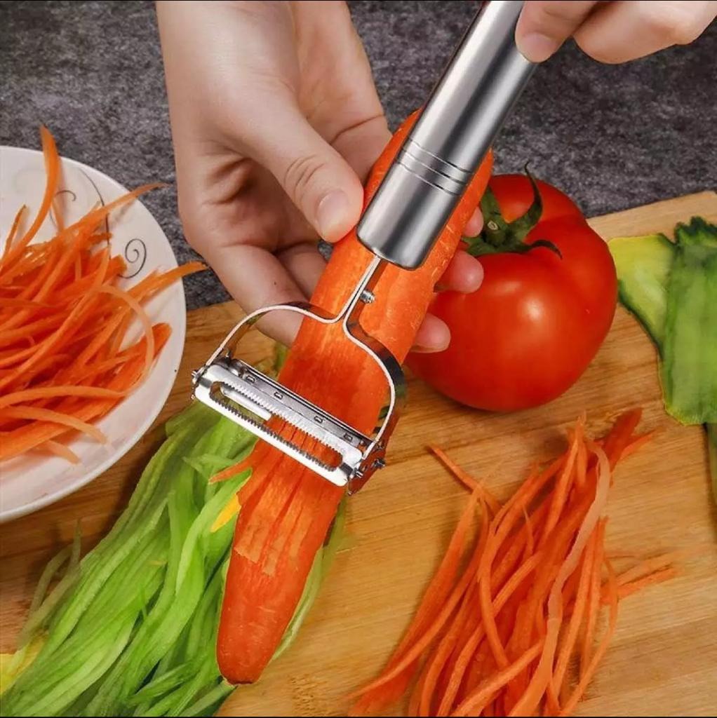 Stainless Steel Multi Peeler �Ergonomic Fruit and Vegetable Peeler with Hanging Hook