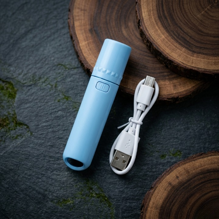 Mini USB-C Rechargeable LED Flashlight �Super Bright Pocket Torch with Telescopic Zoom
