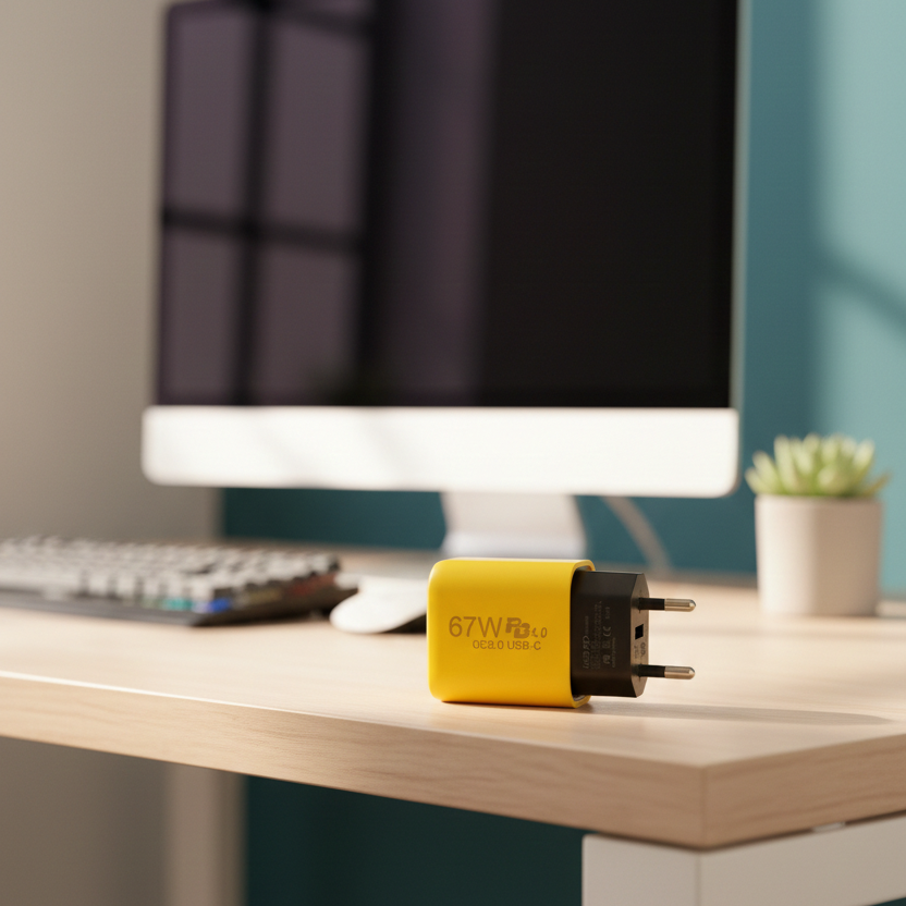 67W Pd 4.0 Qc3.0 Usb-C Fast Charger �High-Speed Charging Adapter With Compact And Durable Design