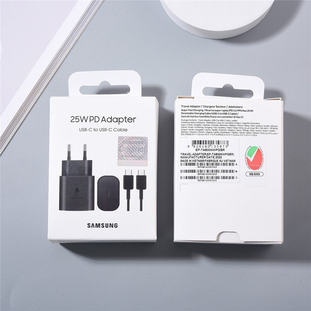 Samsung Original 25W Type-C PD Fast Charging Wall Charger Adapter for Mobile Phones