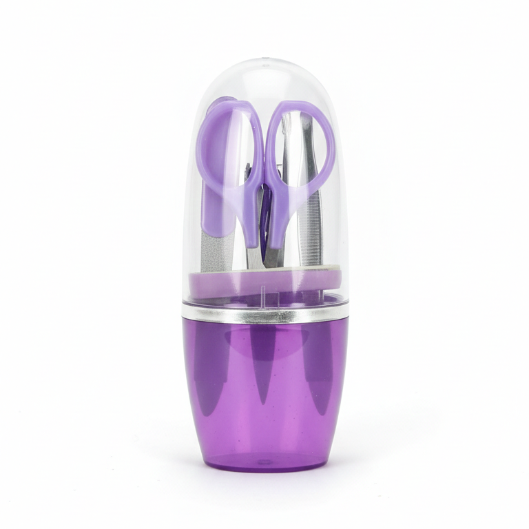 5 Piece Spa Manicure Set �Compact Travel Nail Care Kit with Custom Branding Options