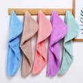 Hair Drying Towel Cap �Quick Dry, Soft & Absorbent Turban Wrap for Women | Anti-Frizz Hair Wrap Towel for Bathroom & Salon Use (Random Color)