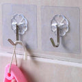 Transparent Self-Adhesive Wall Hooks �Strong Hold, No Drill, Damage-Free Hanging - Pack of 10