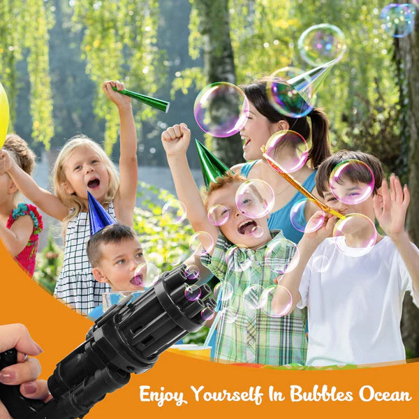Automatic Bubble Gun For Kids | Water Gatling Play Gun for Boys &amp; Girls (Random color)