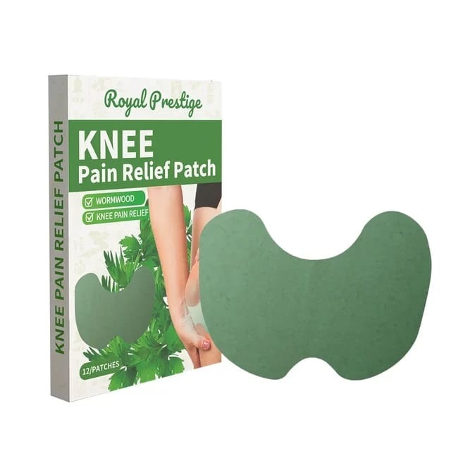 Natural Herbal 12 Pcs Knee Pain Relief Patch, Non-Woven Comfortable Heating Pads For Joint, Muscle, And Arthritis Pain Relief Therapy