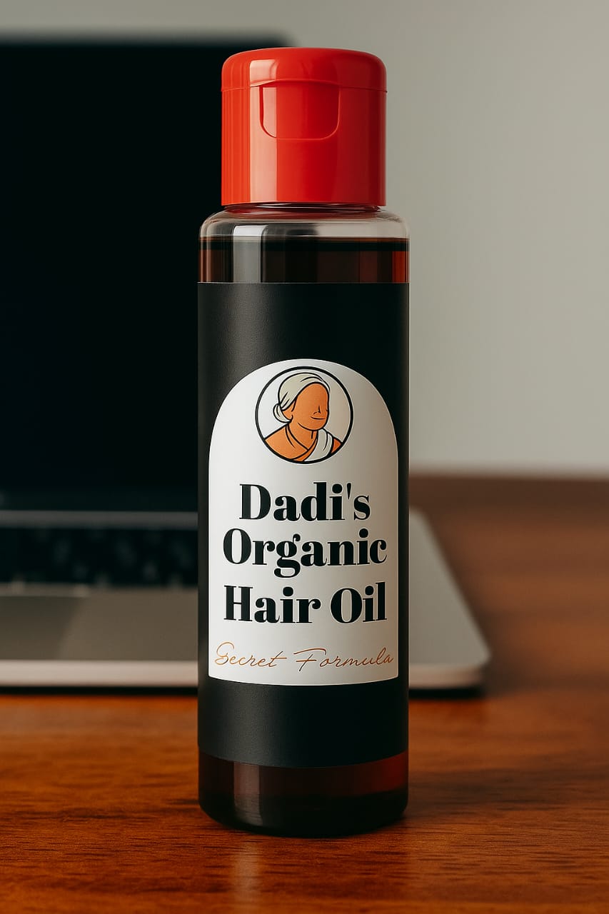 Dadi? Organic Hair Oil: The Ayurvedic Secret for Ultimate Hair Health. This Cold-Pressed, Herbal Elixir is Best for Combating Hair Fall 100ml
