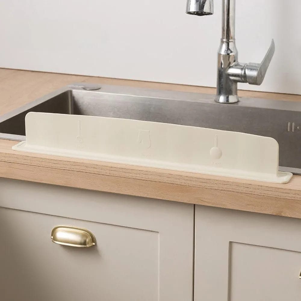 Stylish Kitchen Sink Splash Guard Water Barrier