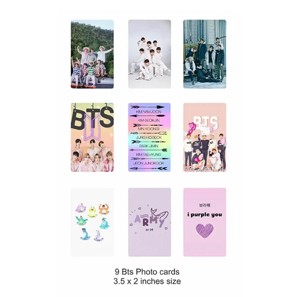 BTS Photo Cards Pack of 9