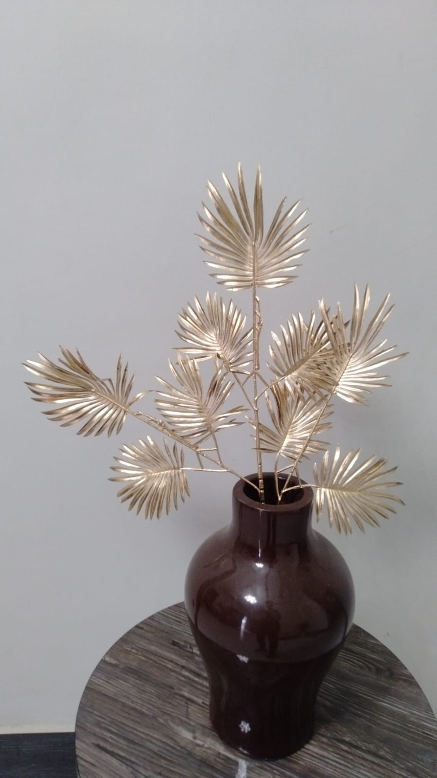 Golden Flower Stick Decorative Accent �69cm Luxury Artificial Floral Stem for Home & Event D?or