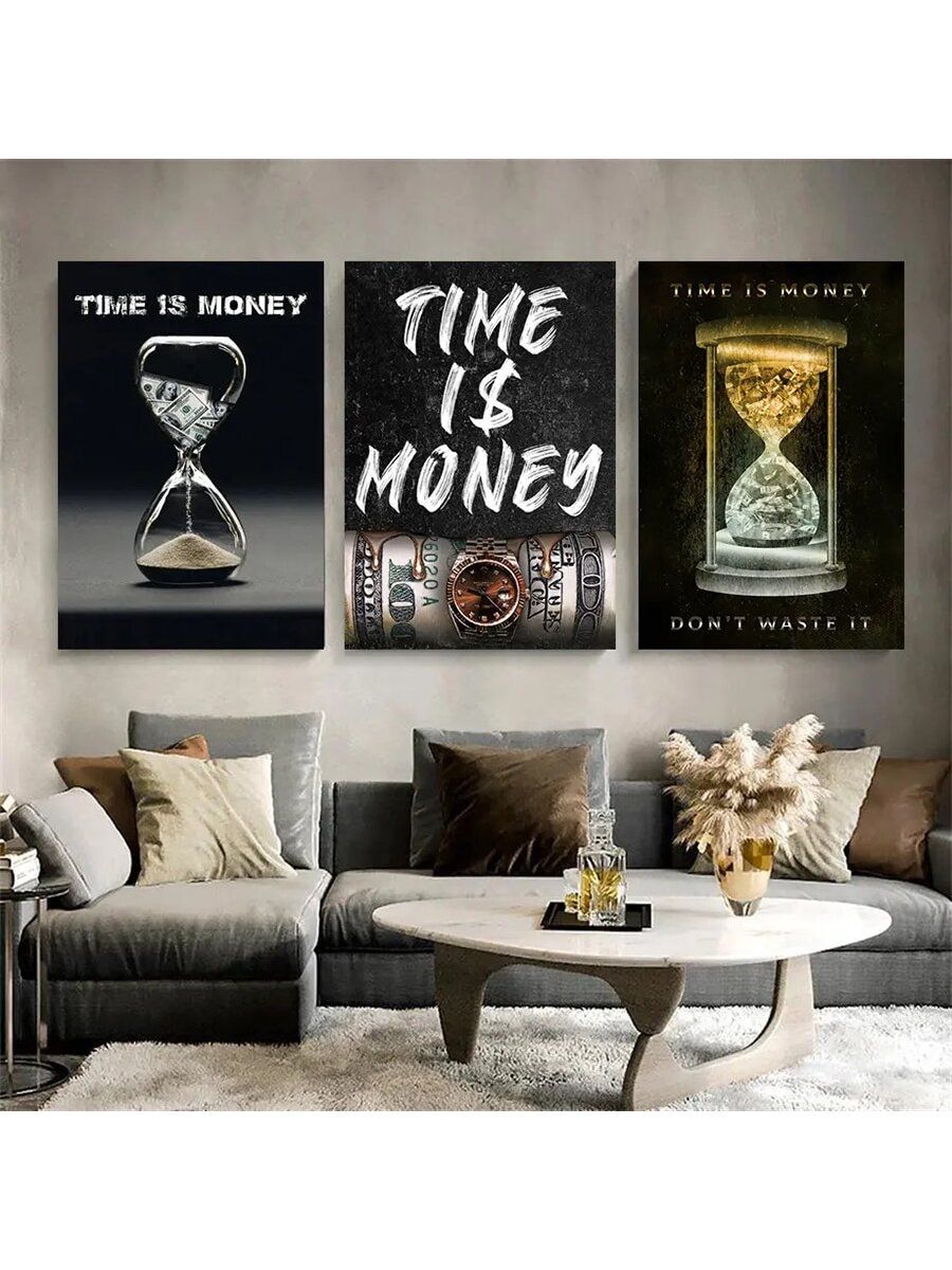 3pcs Quote Stickytiles Frames Providing Inspirational Style Elegant Look Home Decoration - 8*11