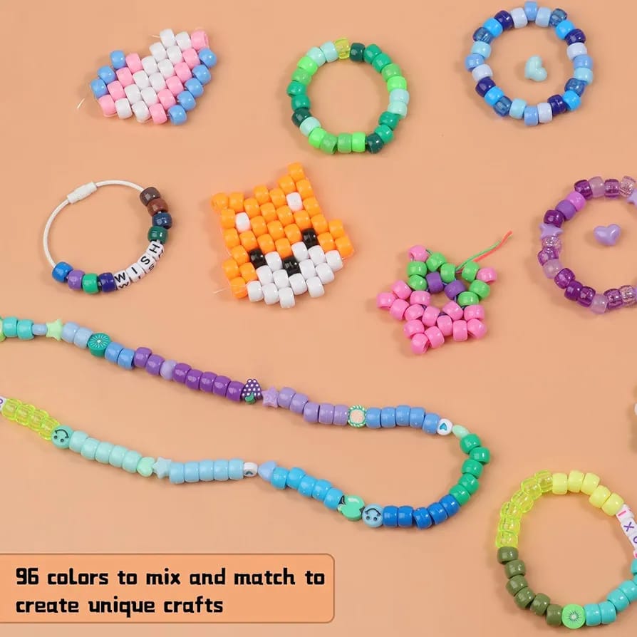 4000PCS Pony Beads Friendship Bracelet Making Kit