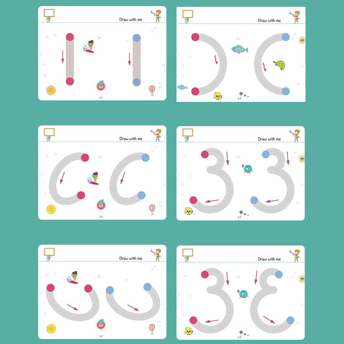 A4 Kids Educational Learning Tracing Book – photo 3
