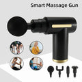 Professional Smart Percussion Massage Gun �High-Intensity Deep Tissue Muscle Massager With 4 Interchangeable Heads