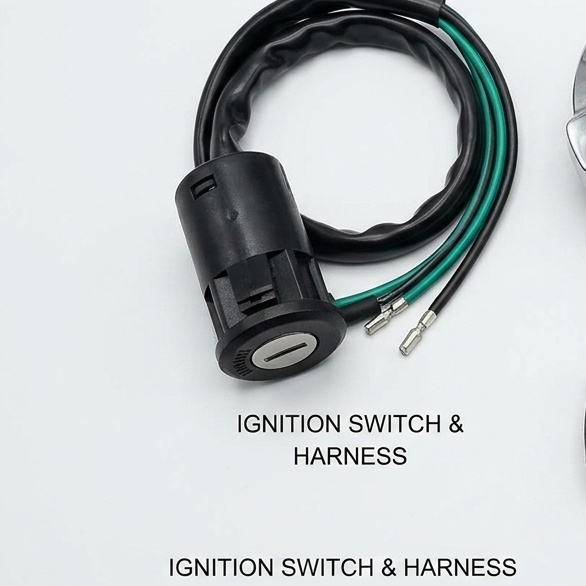 Switch Kit for Honda CG125 Computer Key 3 in 1 Set �Ignition Switch, Tank Cap & Side Lock (Single Key Operated)
