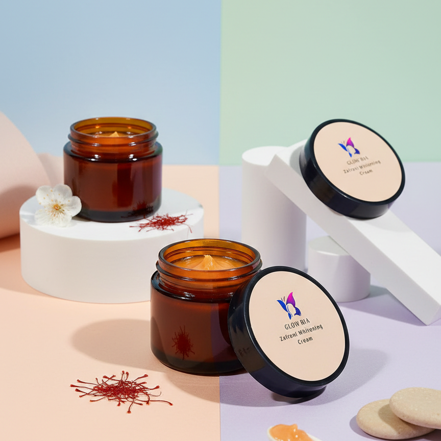 Glow Ria Zafrani Whitening Cream �Brightening & Radiance Boost Formula for Even Skin Tone | 250g