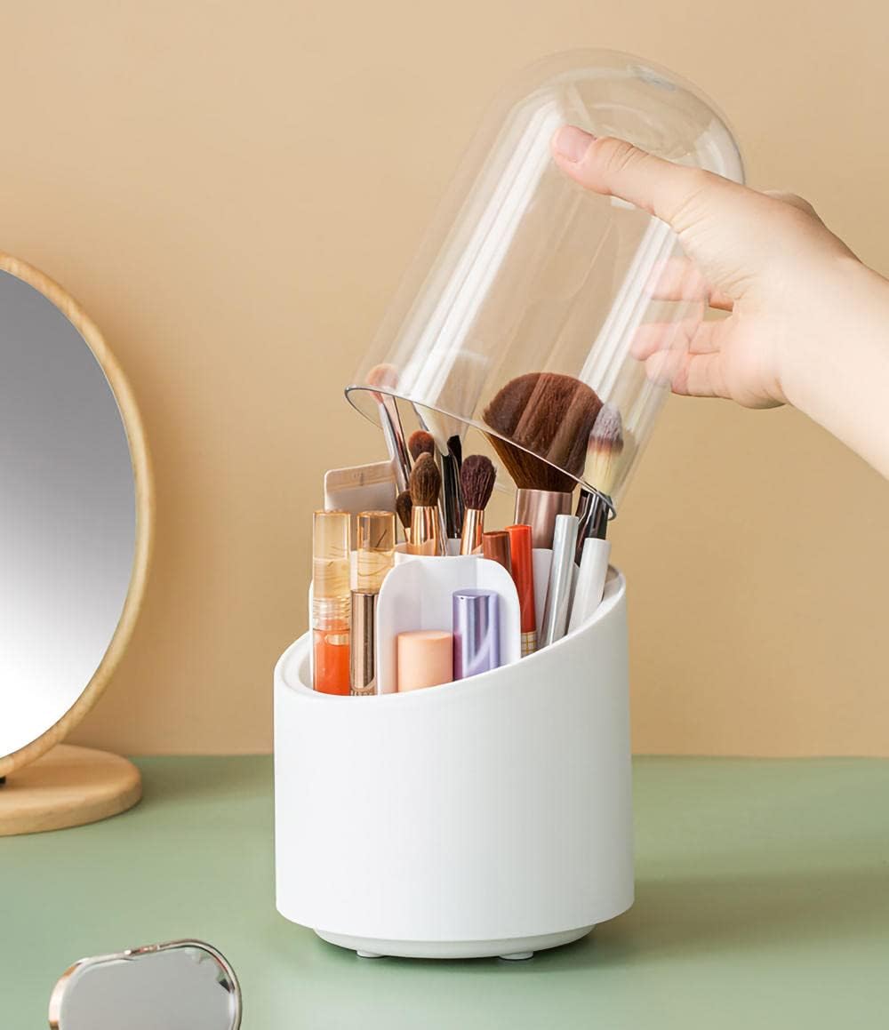 Brush Container Makeup Brush Holder Dust-proof Rotating – photo 3