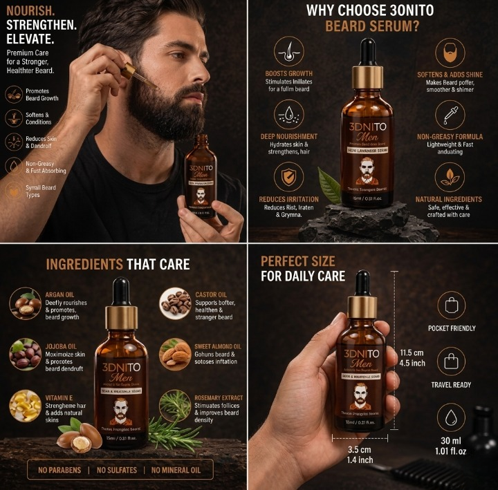 BONITO Men Beard And Mustache Serum Premium – photo 2