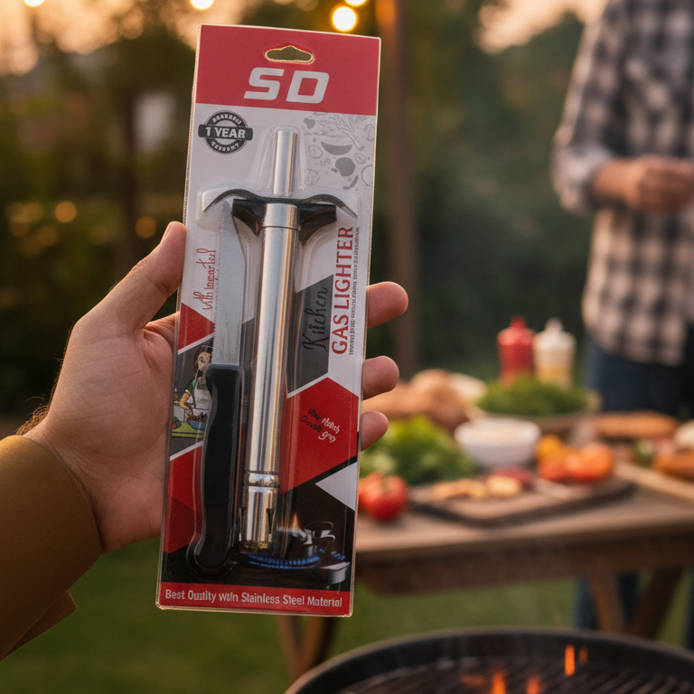 Budget-Friendly Gas Lighter With Knife Heavy Duty Durable
