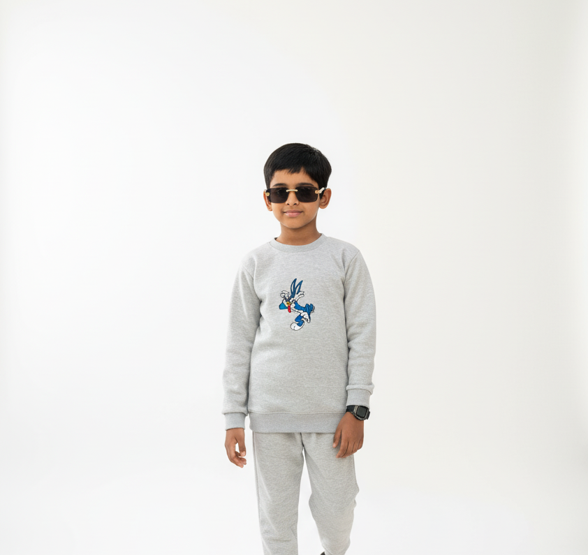 Winter Tracksuits for Kids | 2-Piece Shirt & Trouser Set for Boys & Girls �Warm, Cozy & Comfortable Winter Outfit small