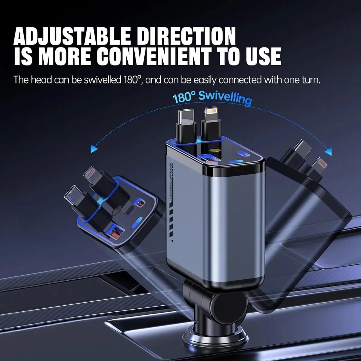 4 In 1 Fast Charging Usb-C Car