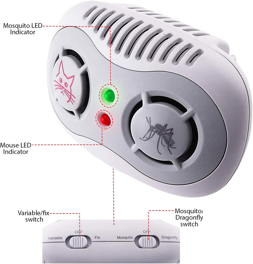 Super Ultrasonic Mouse &amp; Mosquito Repeller for Homes And Apartments