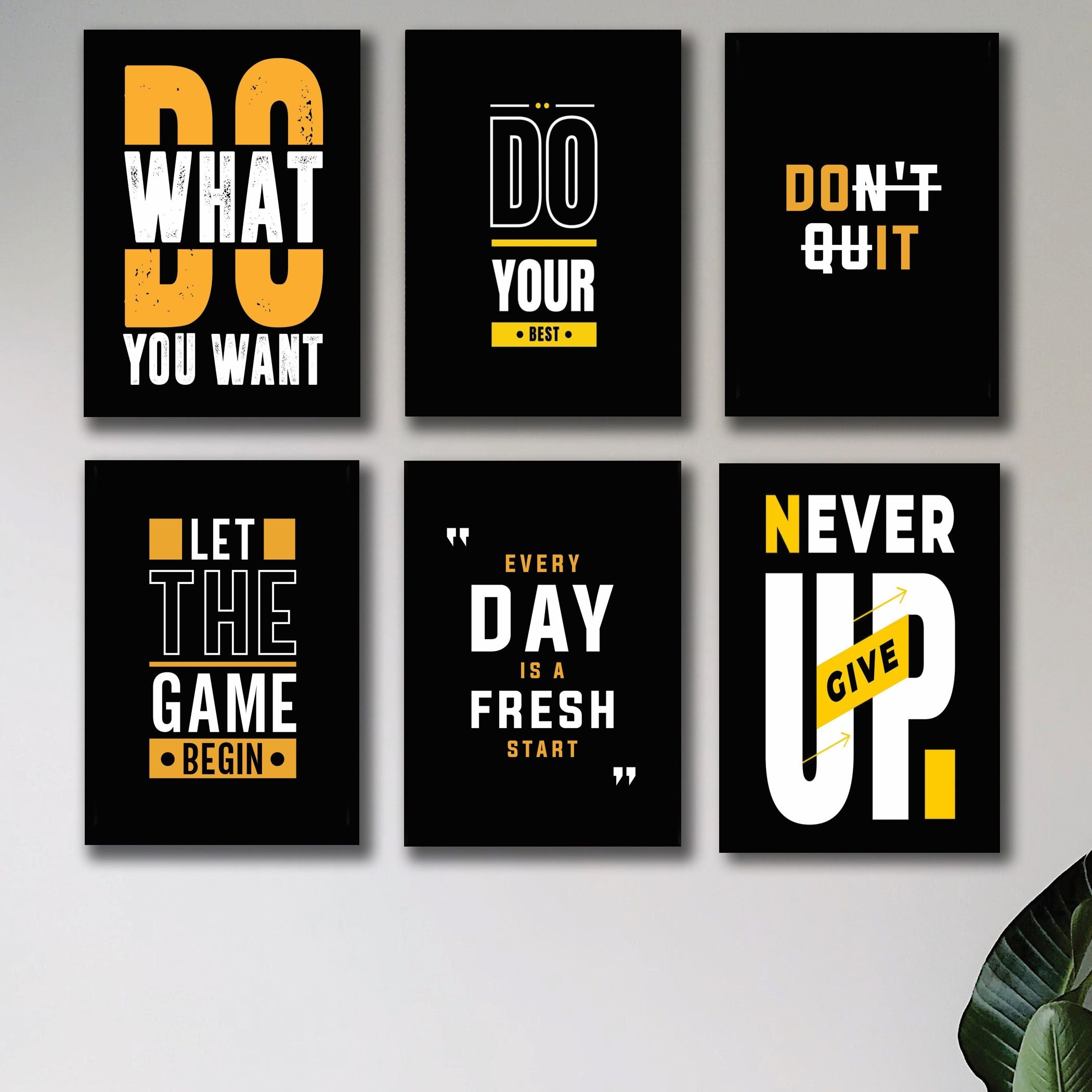 Set of 6 Premium Wall Art Photo Tiles �Modern Home Decor Sets 8x11