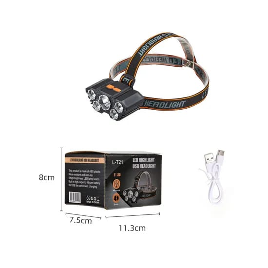 L-T21 LED Highlight USB Headlight