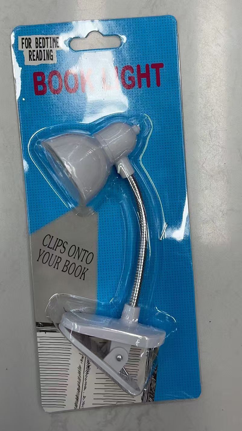 Portable LED Reading Lamp With Clip - Lightweight Flexible Night Book Light For Eye Care Comfortable Bedtime Reading And Travel (Random Color)