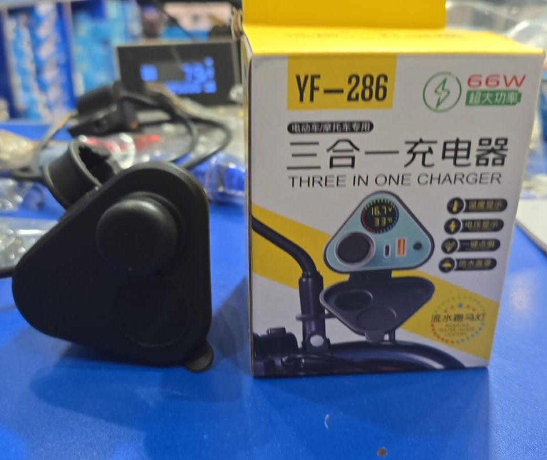 Yf 286 Three In One Charger Durable Reliable Fast Charging Compact Design Suitable For Multiple Devices