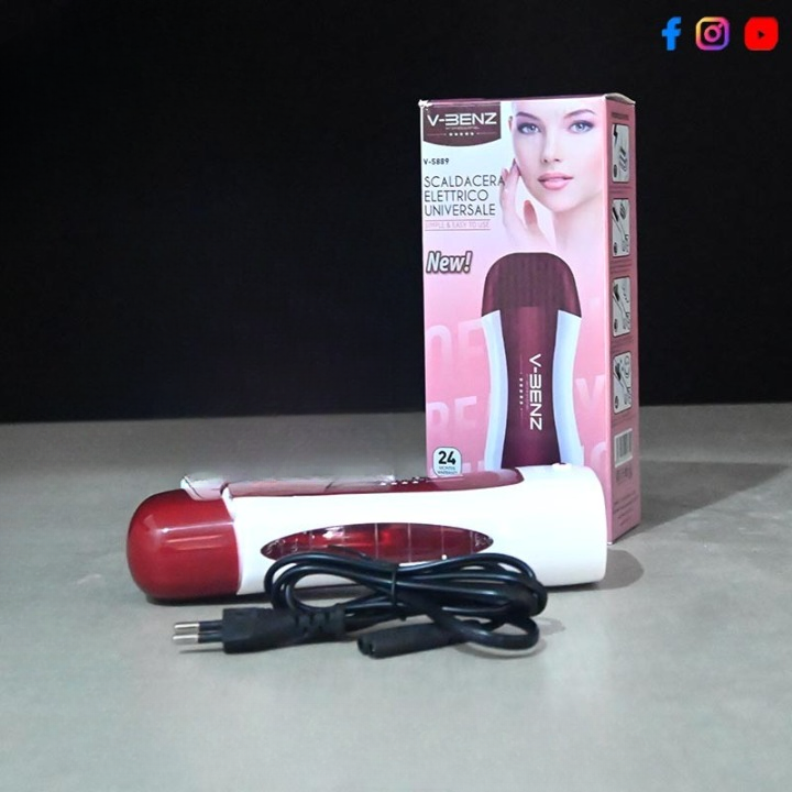 V-BENZ Original Electric Roll On Wax Depilator Heater Hair Removal Machine (Wax Cartridge Included) �Model: V-5889