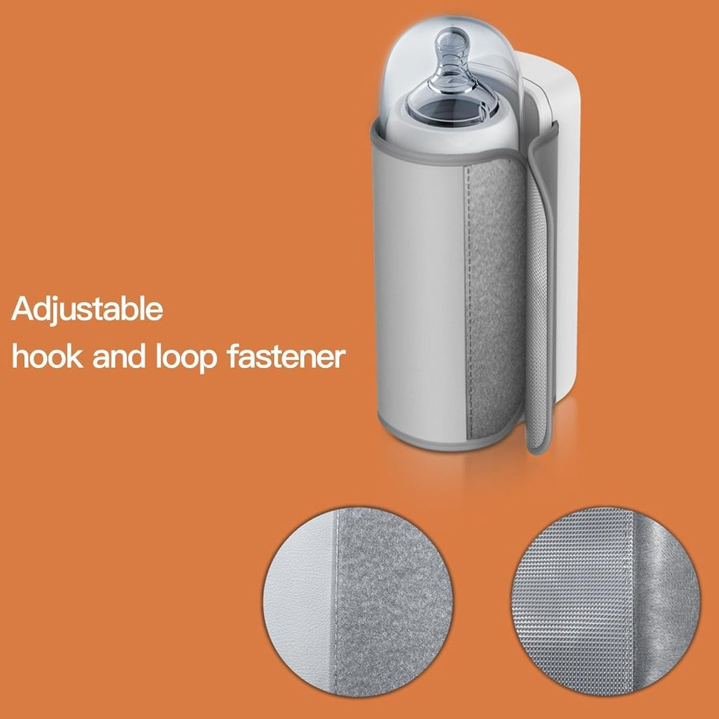 Portable Rechargeable Baby Bottle Warmer | Fast 1-Min Heating, USB Powered, 6 Temperature Levels �Mini & Travel-Friendly Milk Heater for Babies