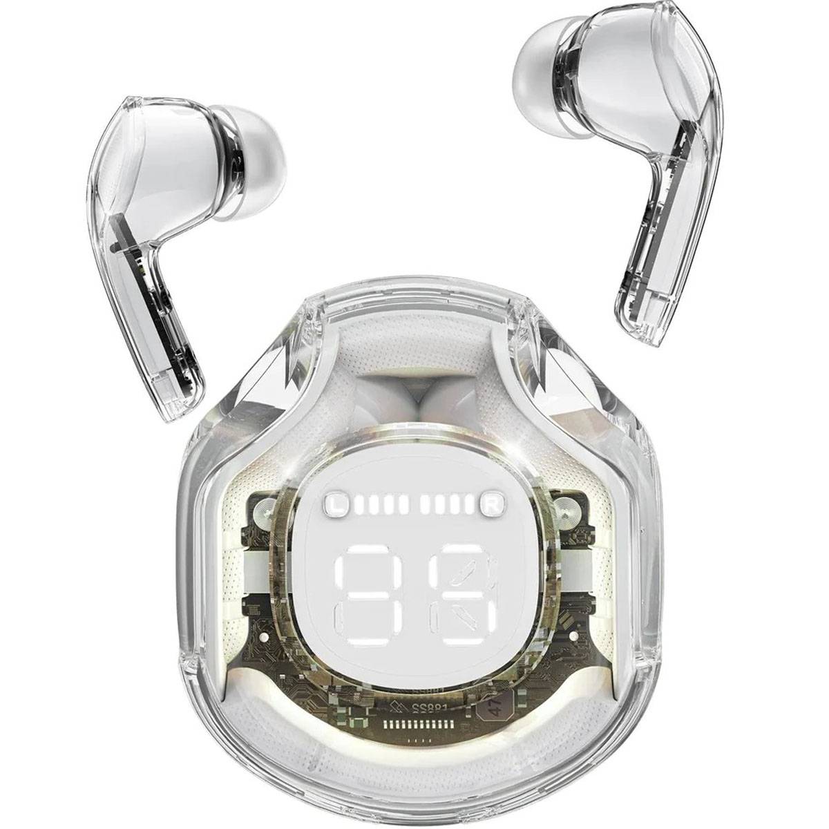 Air39 Transparent Wireless Earbuds with cover
