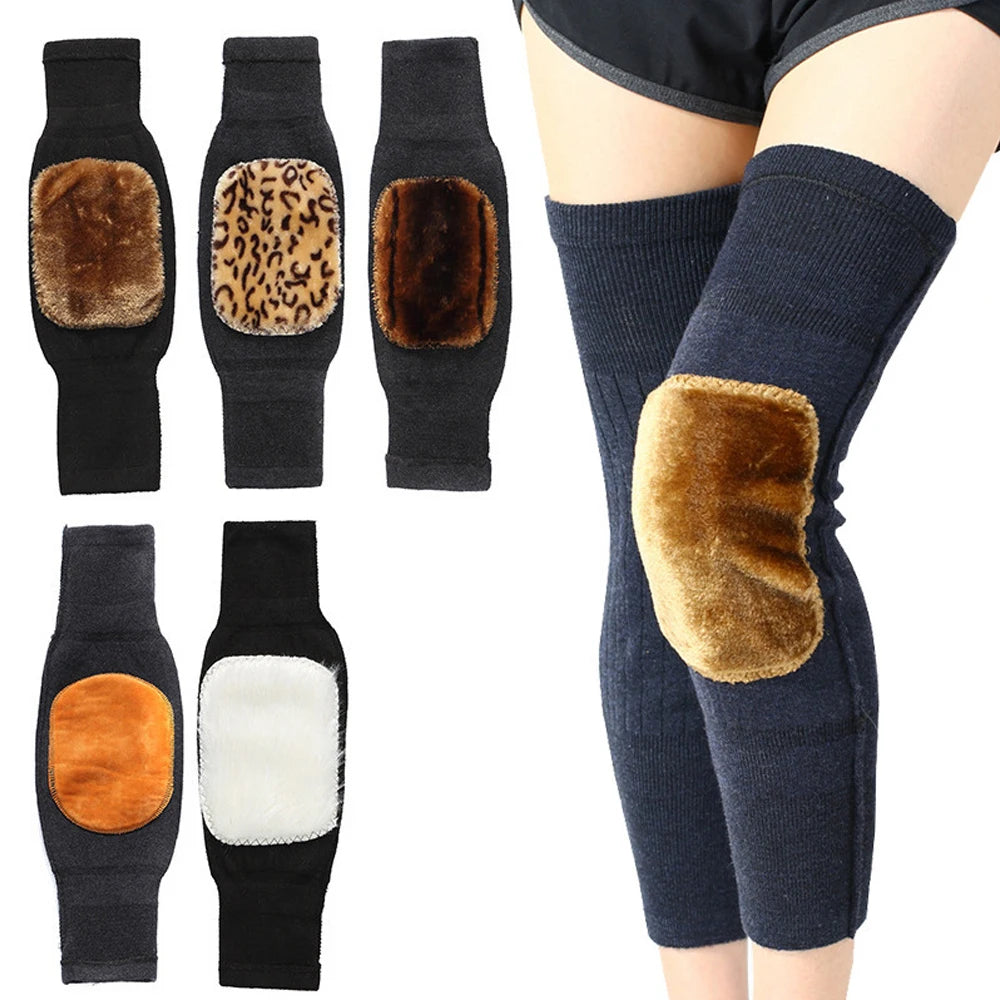 Deluxe Thermal Knit Knee and Leg Warmers (1 Pair) | Essential Winter Protection & Joint Comfort for Women | Knee Warmer For Women | Knee Warmer For Winters