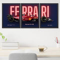 3 Pc Ferrari Wall D?or Photo Tiles | High Quality