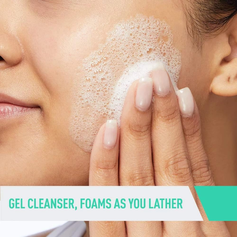 CeraVe Foaming Facial Cleanser for Normal to Oily Skin �Oil Control with Ceramides, Niacinamide & Hyaluronic Acid, 237ml