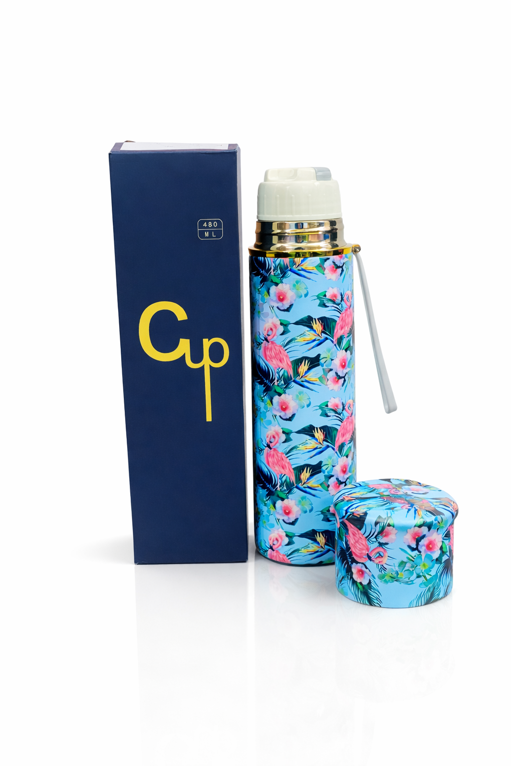 Stylish Printed Water Bottle 650ML �Leak Proof Stainless Steel | Trendy Design With Box | Premium Quality Random Color
