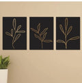 Set of 3 Wooden Photo Tile Wall Art Frames (8?11 Inches) �Premium MDF Spiritual Wall D?or with Easy Stick Back