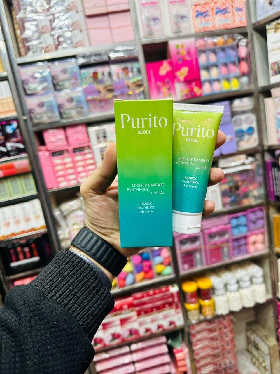 Purito GreenShield Bamboo Infused Skin Defense & Deep Barrier Recovery Cream �120g Moisturizing and Protective Face Cream