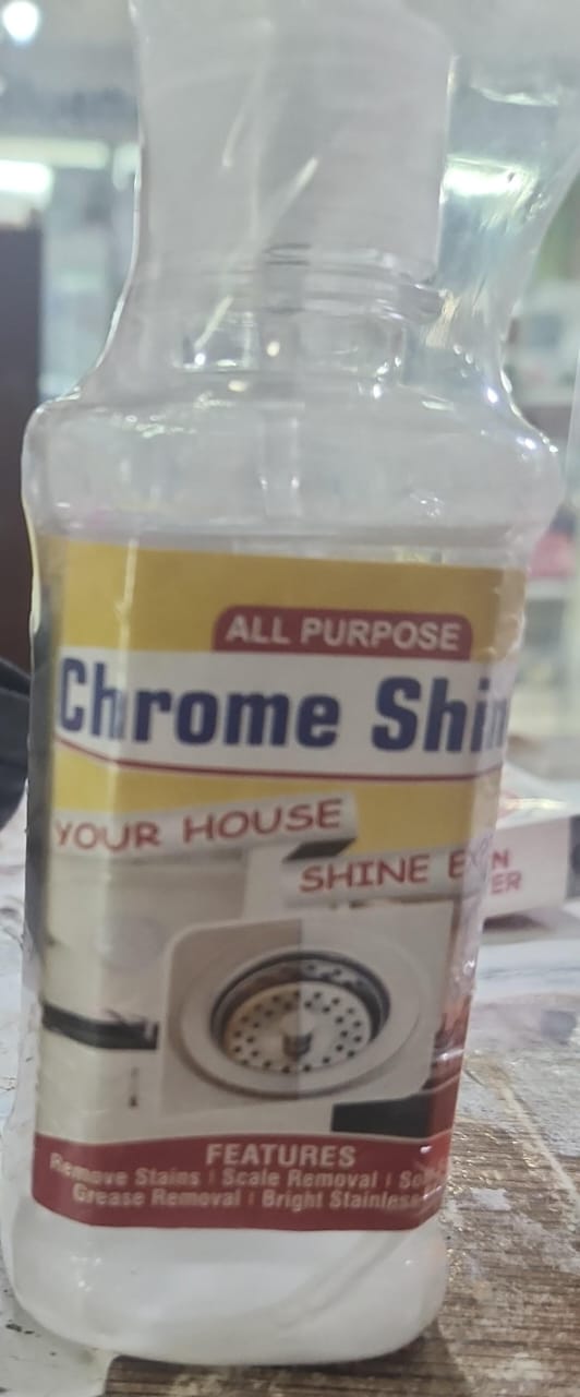 All Purpose Chrome Shine Cleaner 200ml �Powerful Stain, Rust And Grease Removal For Bright And Shiny Stainless Steel Surfaces