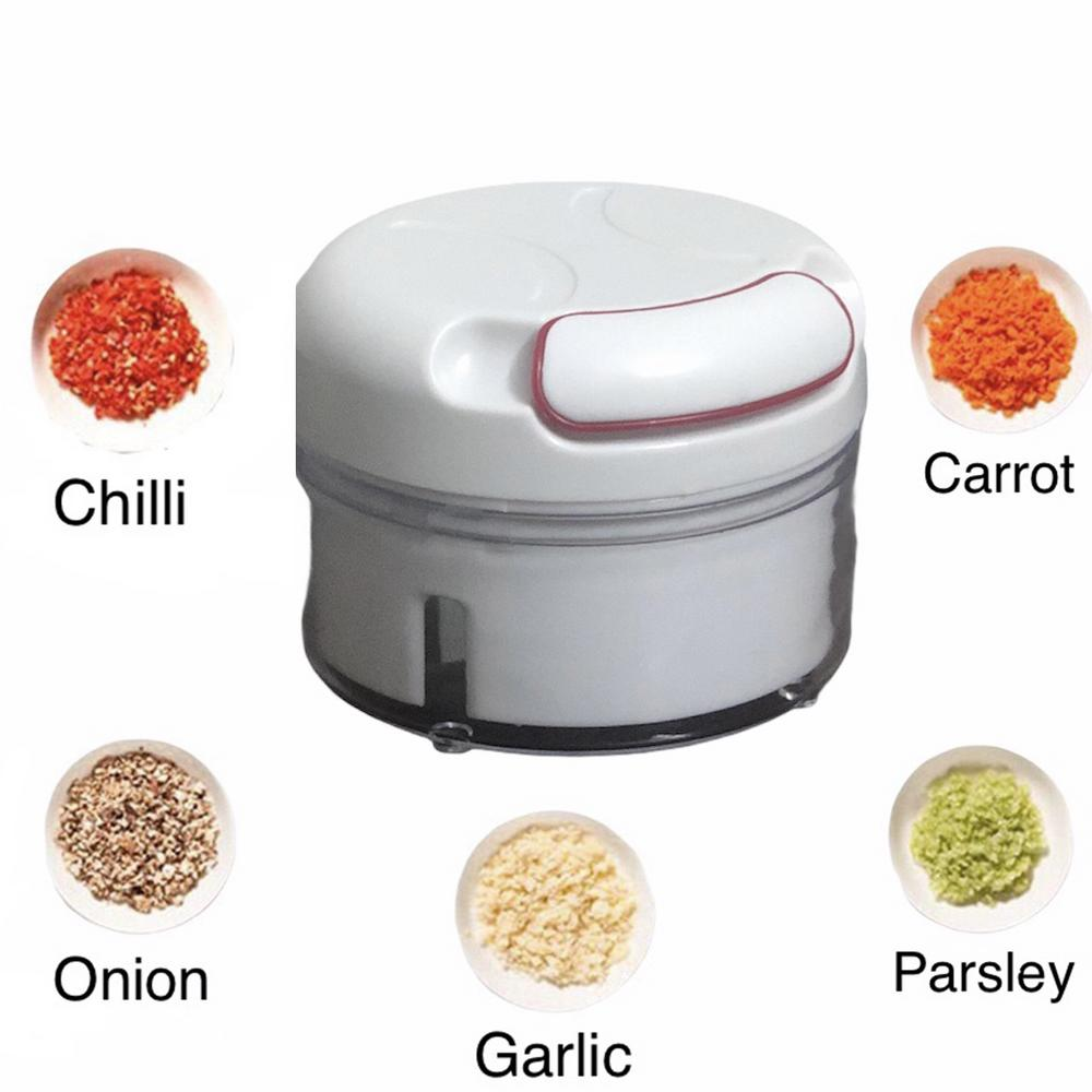 Mini Speedy Chopper | Manual Hand Pull | Garlic Slicer | For Vegetables, Fruits & Meat | High-Quality Kitchen Tool