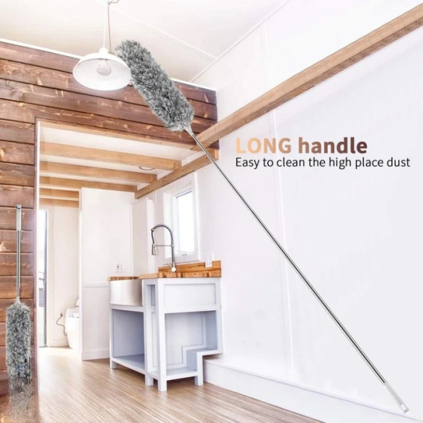 Extendable Telescope Microfiber Duster Long Handle – photo 4