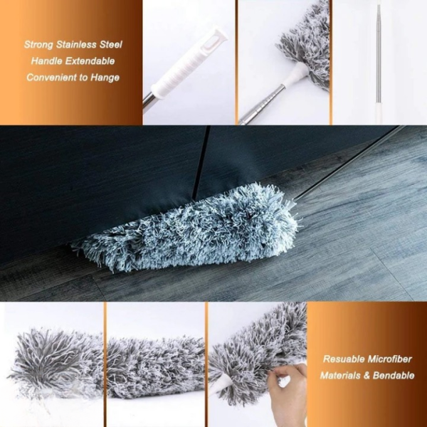 Extendable Telescope Microfiber Duster Long Handle – photo 3