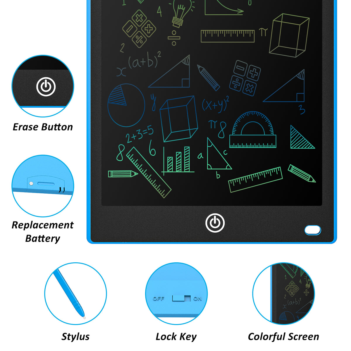 LCD Writing Tablet 10.5" Inch Multicolor Electronic – photo 2