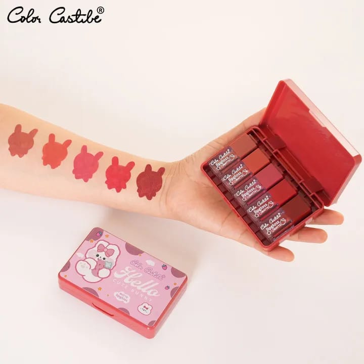Color Castle Velvet Matte Long Lasting Lip Gloss Set �Pack of 5 - Multi Color