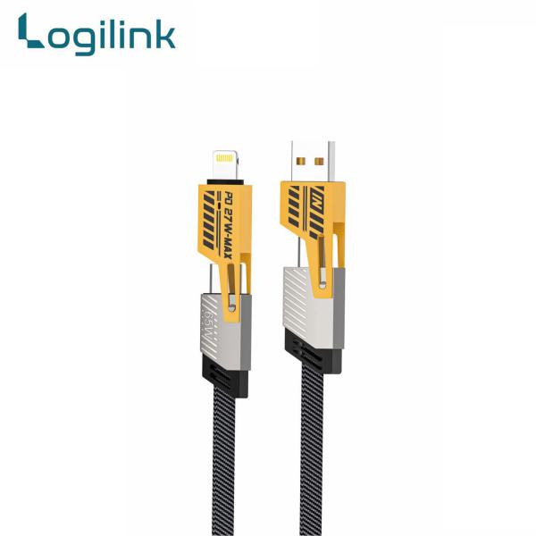 Logilink 60W Fast Charging Data Cable | 4-in-1 Multi USB PD | 1000 mm Length