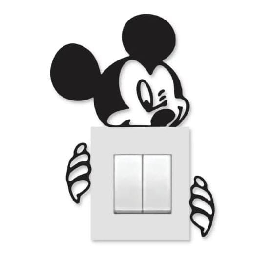 Miki Mouse Shape Wooden Wall Art �Cute Animal Design Decorative Wooden Piece For Home, Kids Room, Or Office Wall Decor (5 Inches)