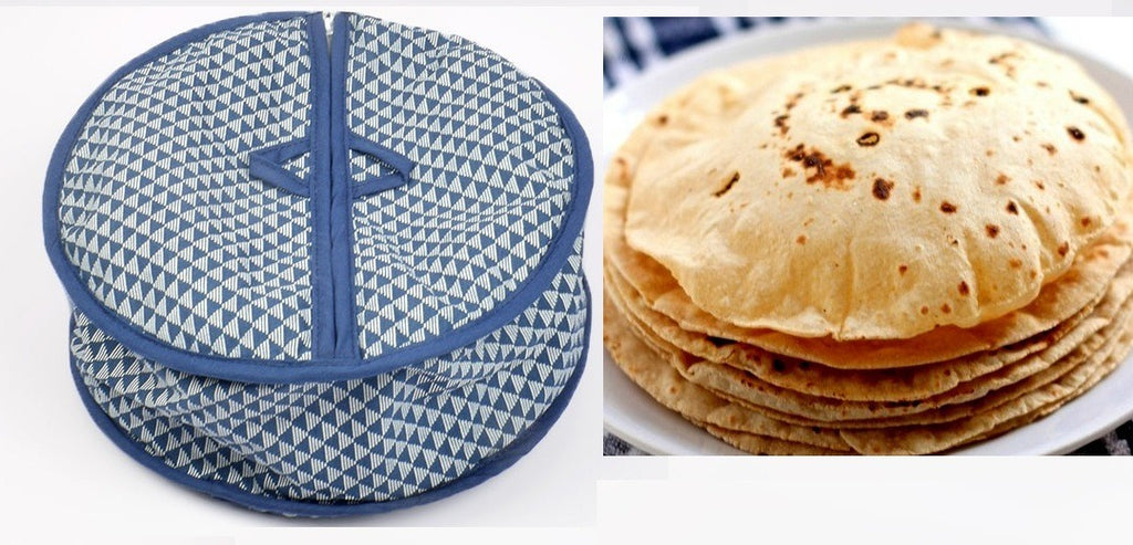 Roti Zipper Bag �Reusable, Airtight And Insulated Storage Bag For Keeping Chapati Fresh And Warm (Random Design)