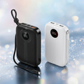 Qtech 20000mAh Power Bank 22.5W PD Fast Charging | Pocket Size Portable Charger with LED Display (Random Color)