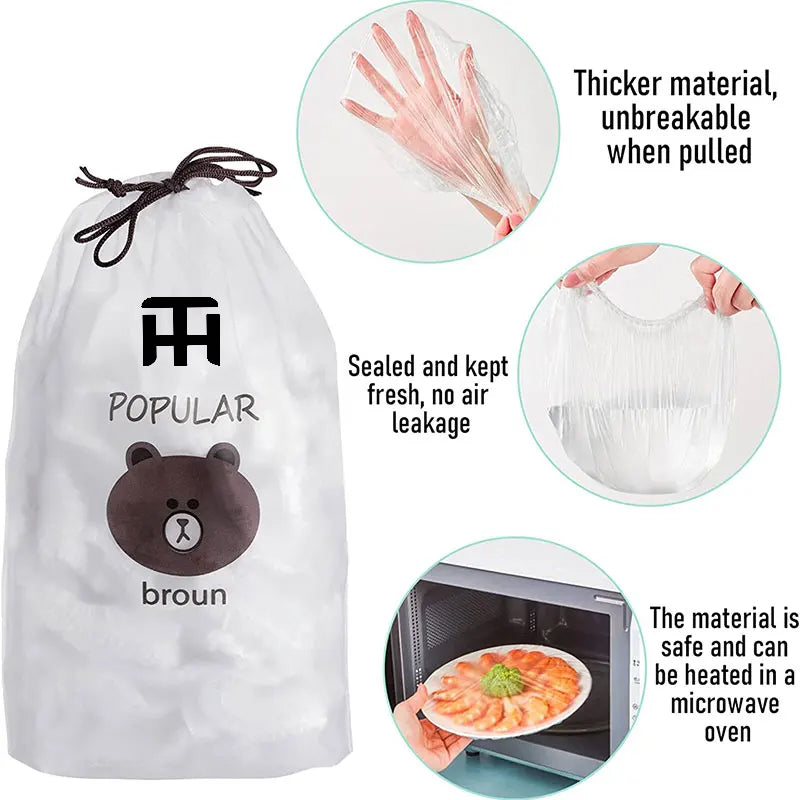 Combo Deal Disposable Food Cover Plastic Wrap – photo 3